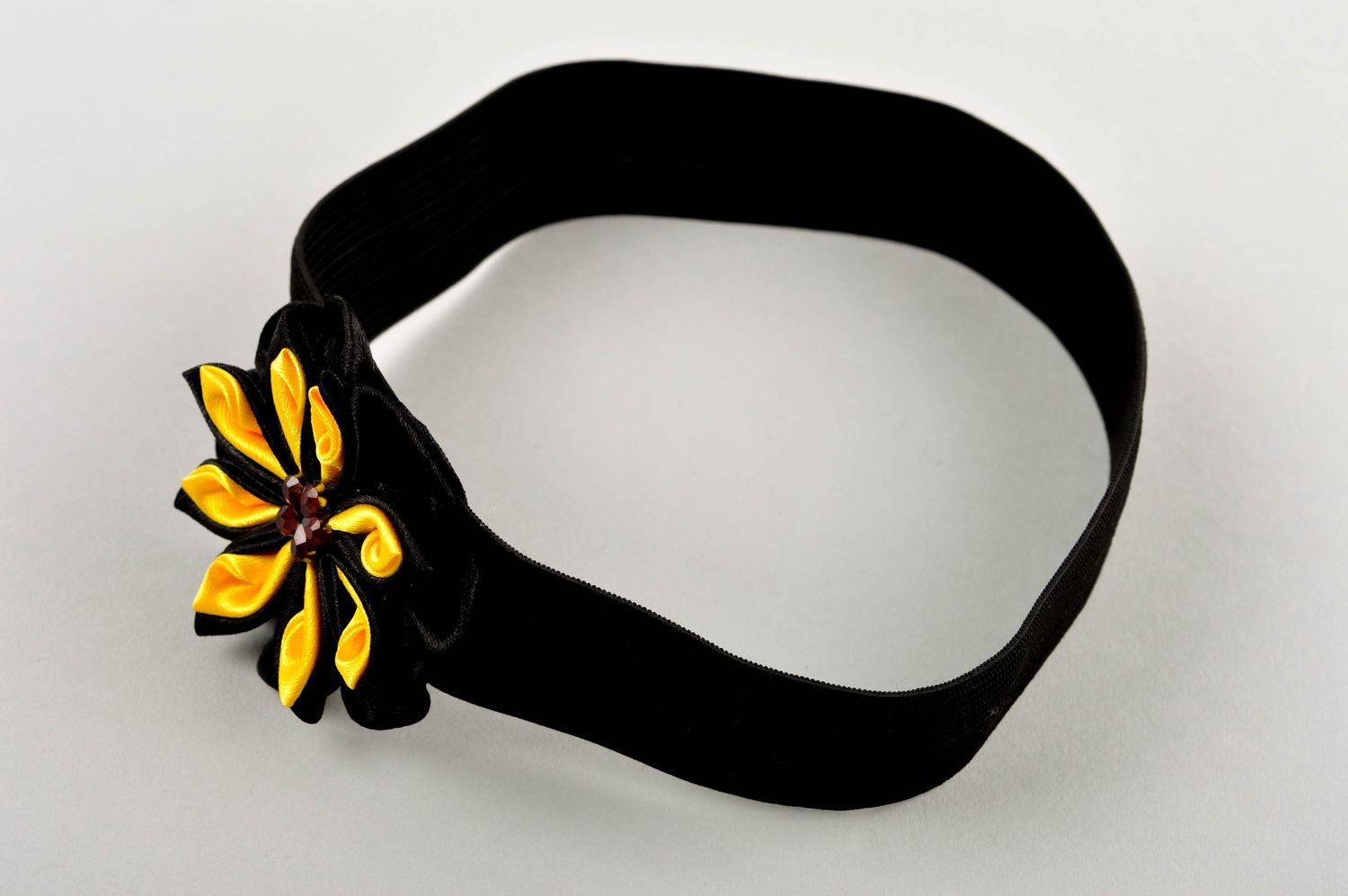 Unusual handmade flower headband designer accessories for girls kids fashion photo 4
