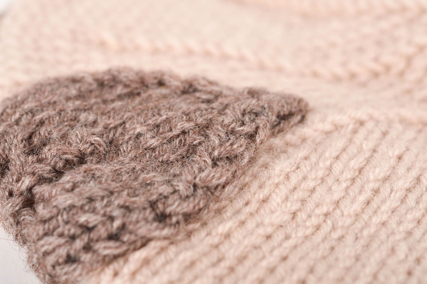 Handmade designer winter cap warm beret for women beautiful crocheted cap photo 4
