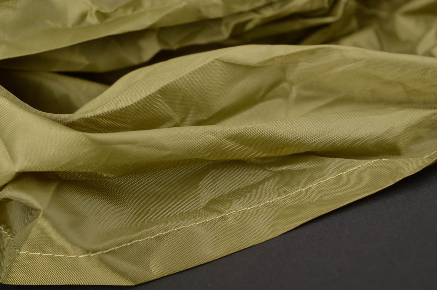 Hamac fait main Hamac kaki Equipement camping tissu nylon design simple photo 3