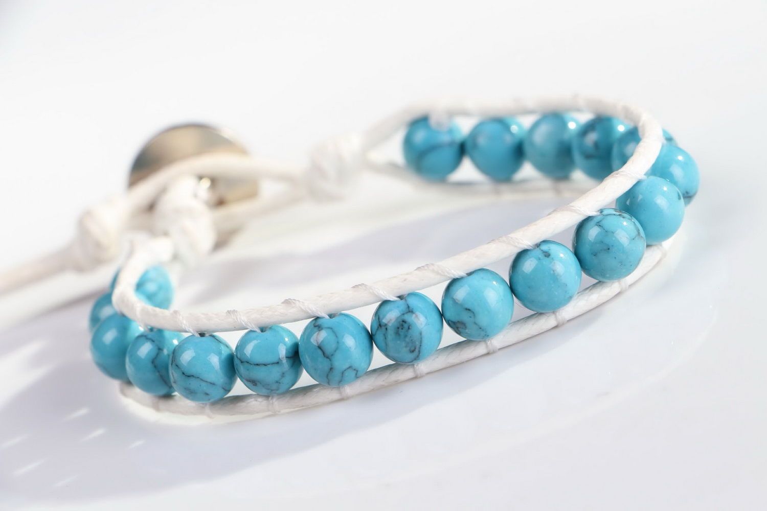 Bracelet with turquoise photo 1