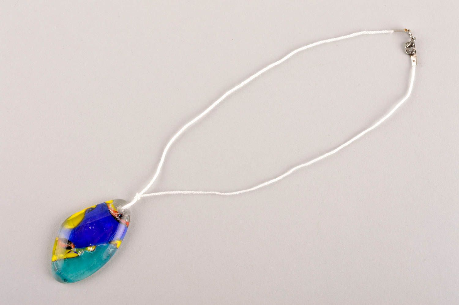 Handmade pendant designer pendant unusual gift for girl handmade glass pendant photo 4
