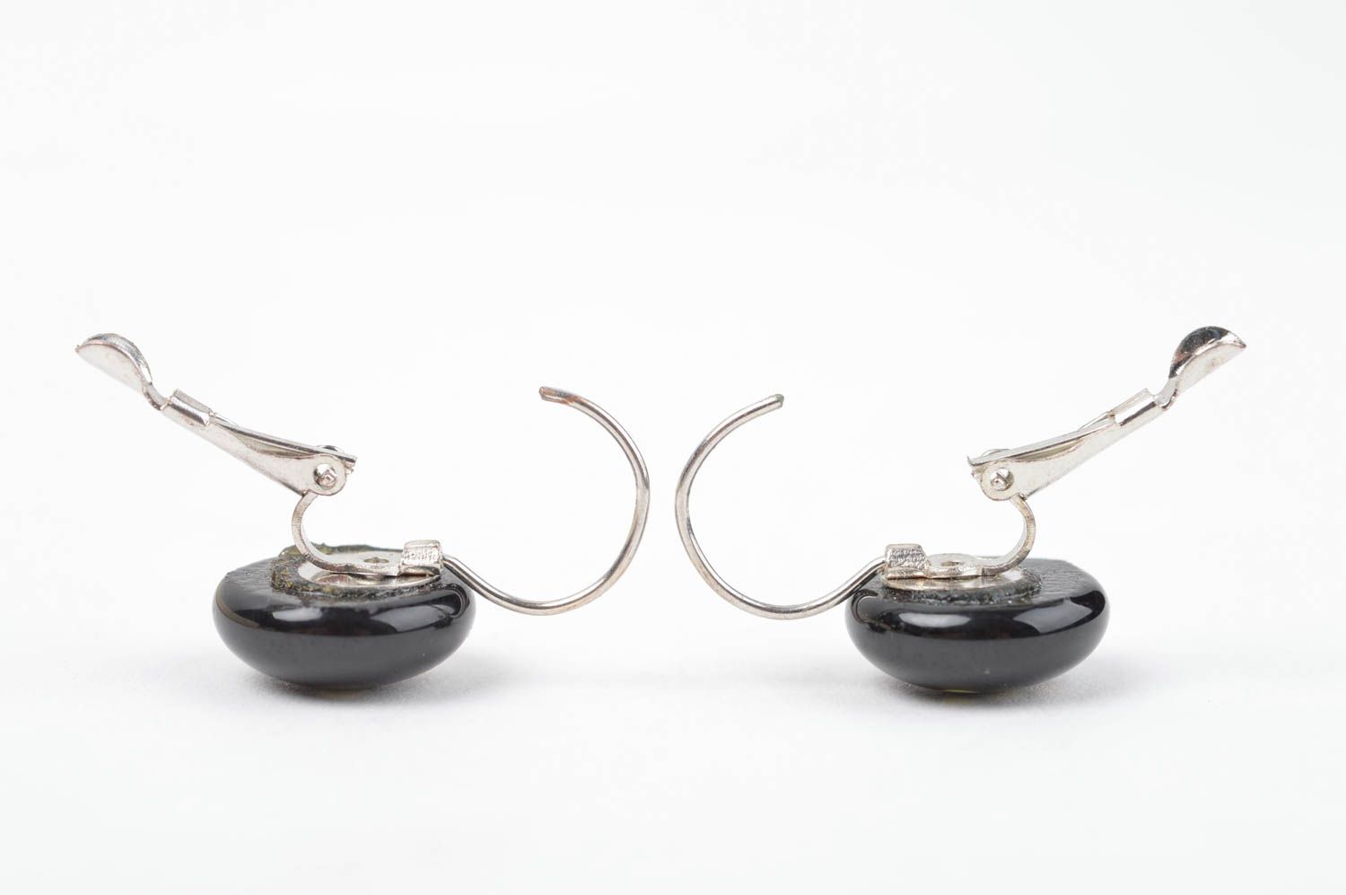 Handmade Ohrringe Schmuck Ohrhänger klein  Ohrringe für Damen Ohrringe aus Glas  foto 3
