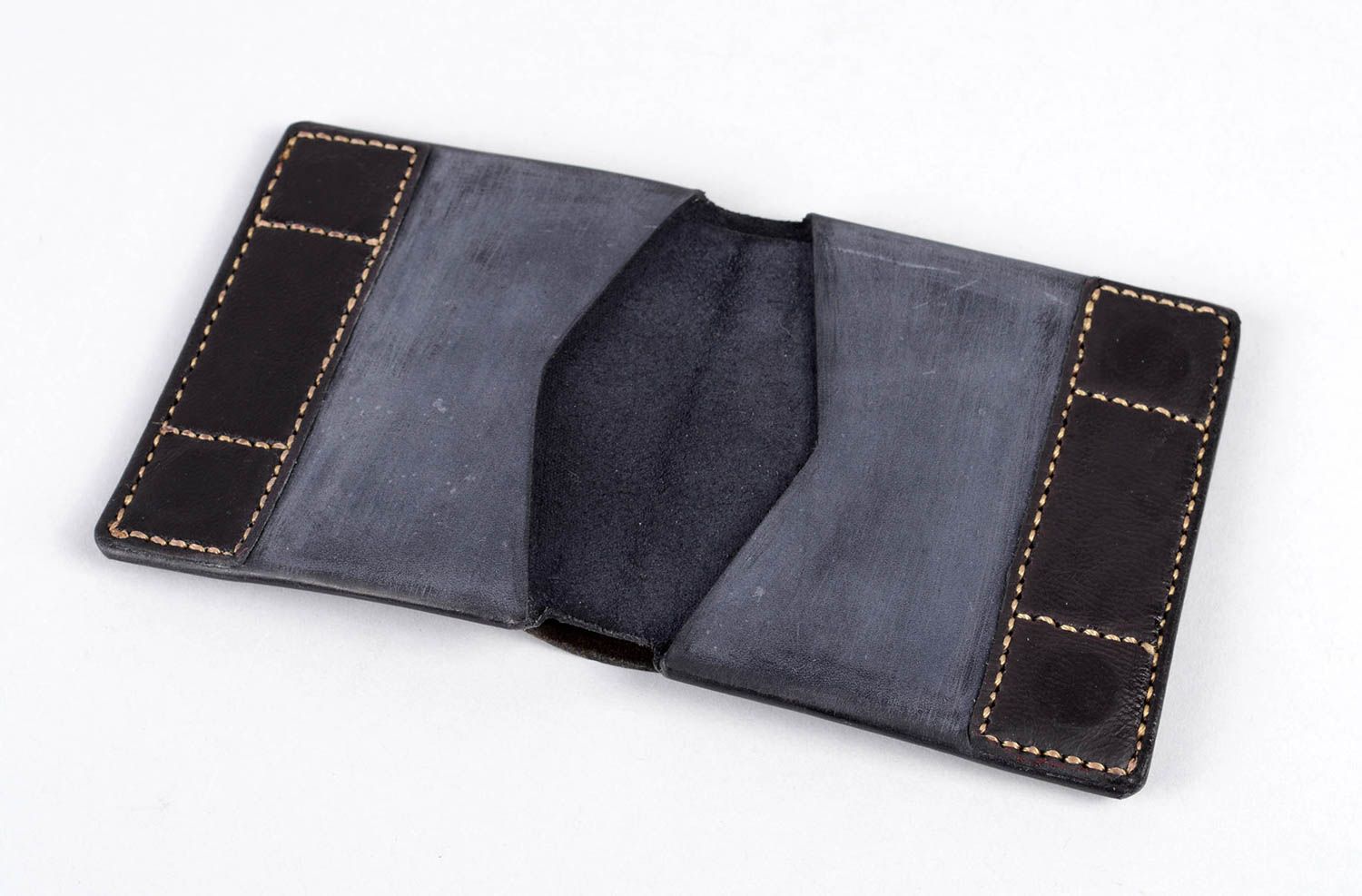 Designer accessory for men handmade leather purse unusual interesting present photo 3