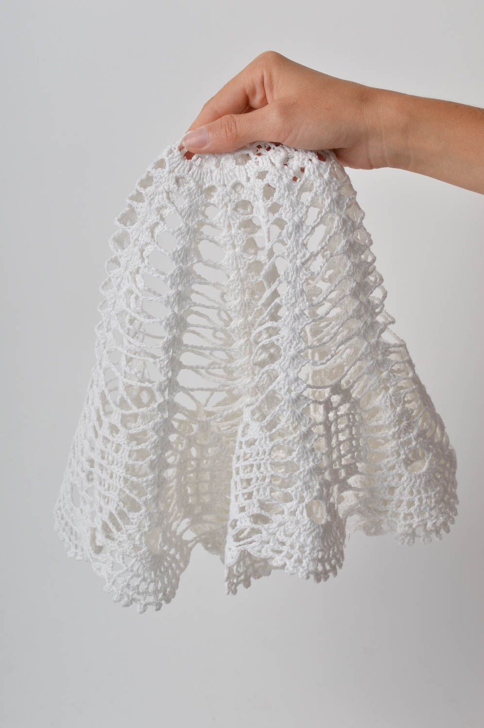 Handmade openwork napkin round crocheted napkin home decor ideas lace napkin  photo 5