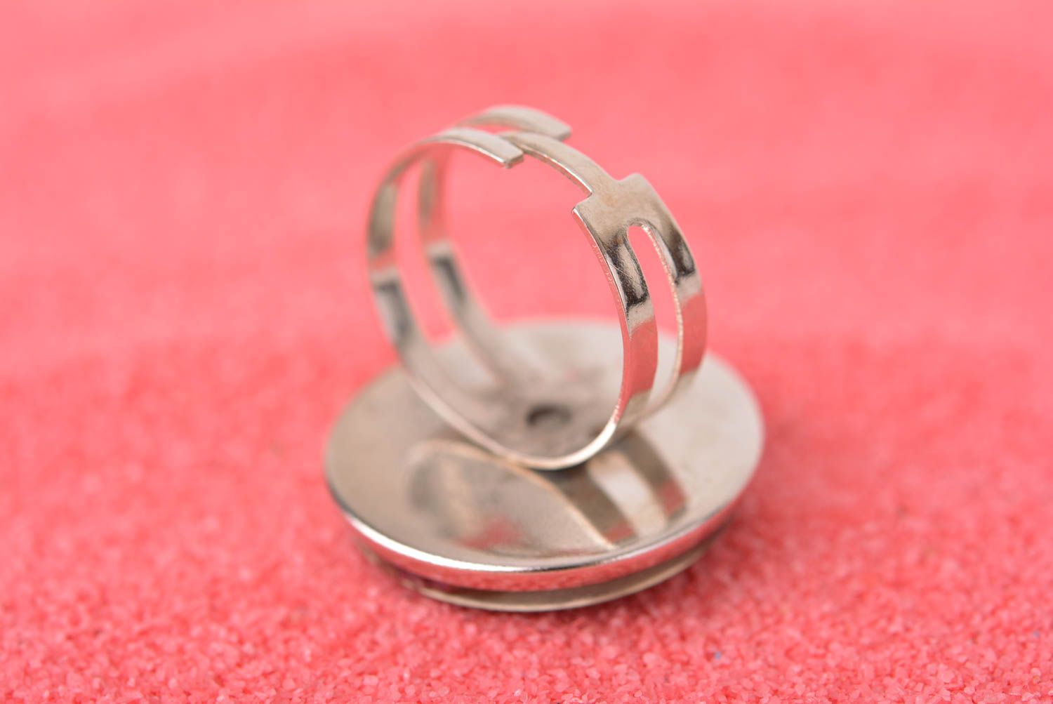 Кольцо ручной работы кольцо из эпоксидной смолы женское кольцо с розой фото 4