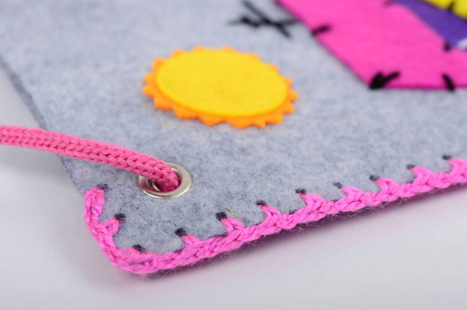 Bolso de tela de algodón artesanal estiloso accesorio para niña regalo original foto 4