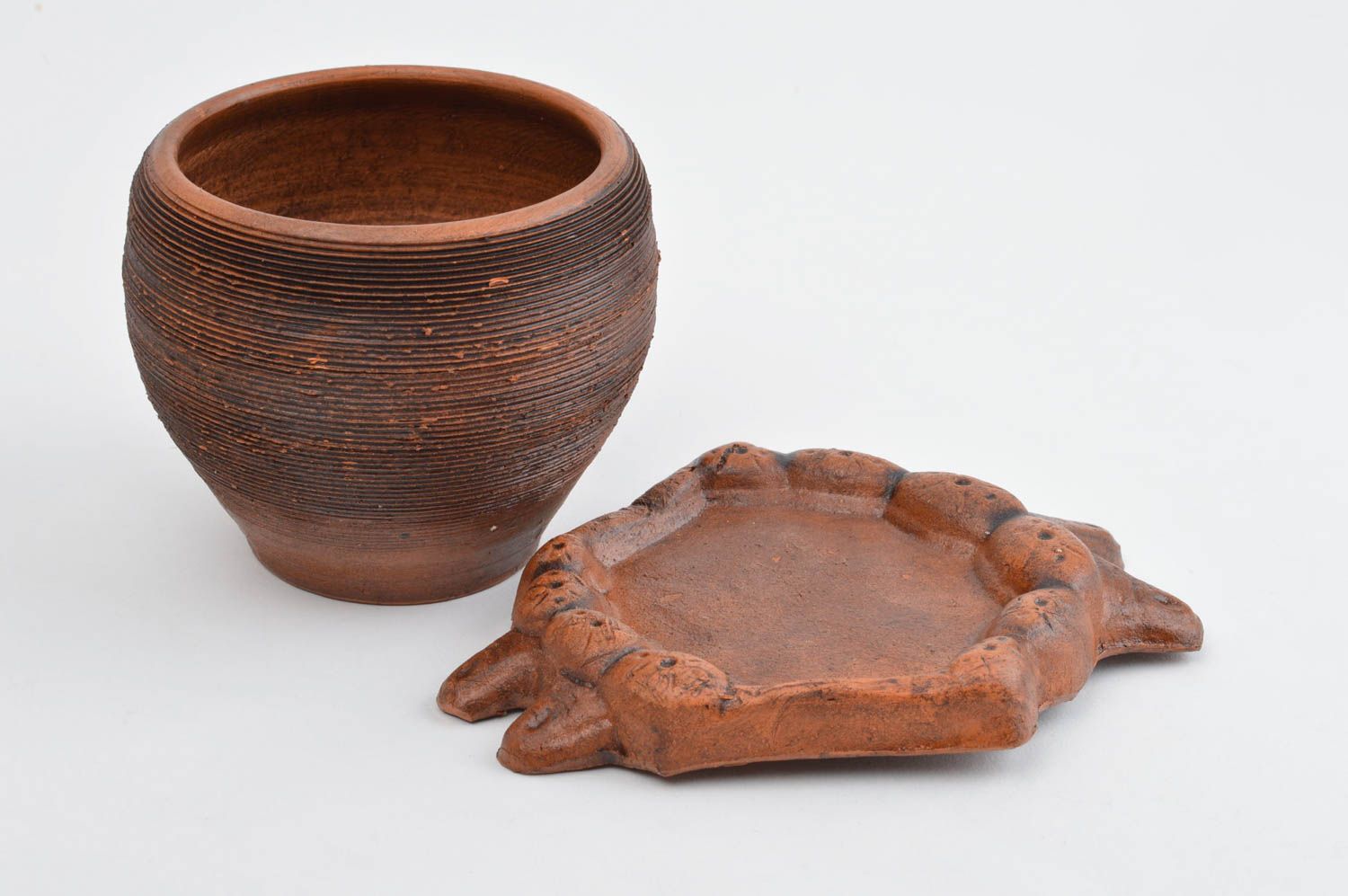 Pot de fleur fait main Cache-pot en céramique Décoration intérieure design photo 3