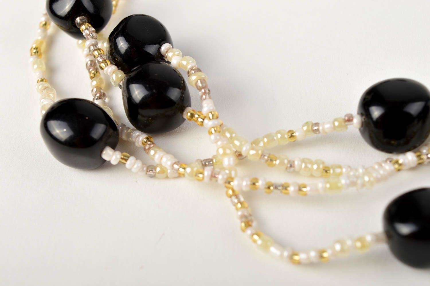 Handmade Modeschmuck Halskette Glasperlen Kette Geschenk für Frauen einzigartig foto 4