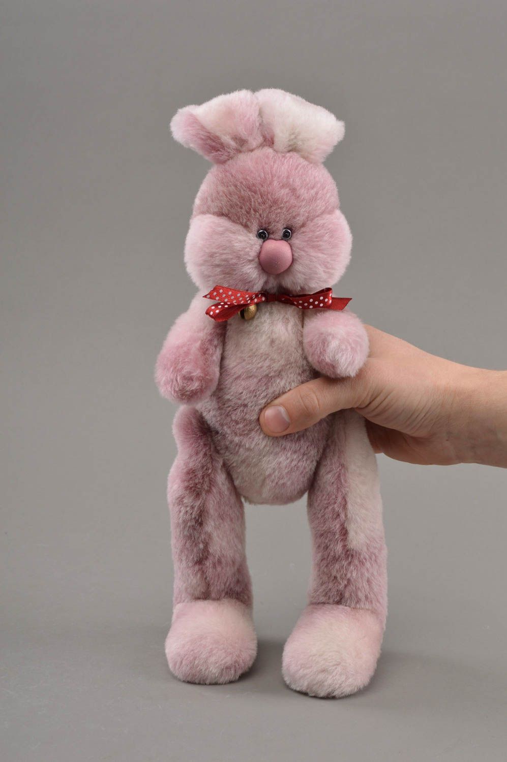 Muñeco de peluche hecho a mano regalo para niño decoración de hogar liebre foto 4