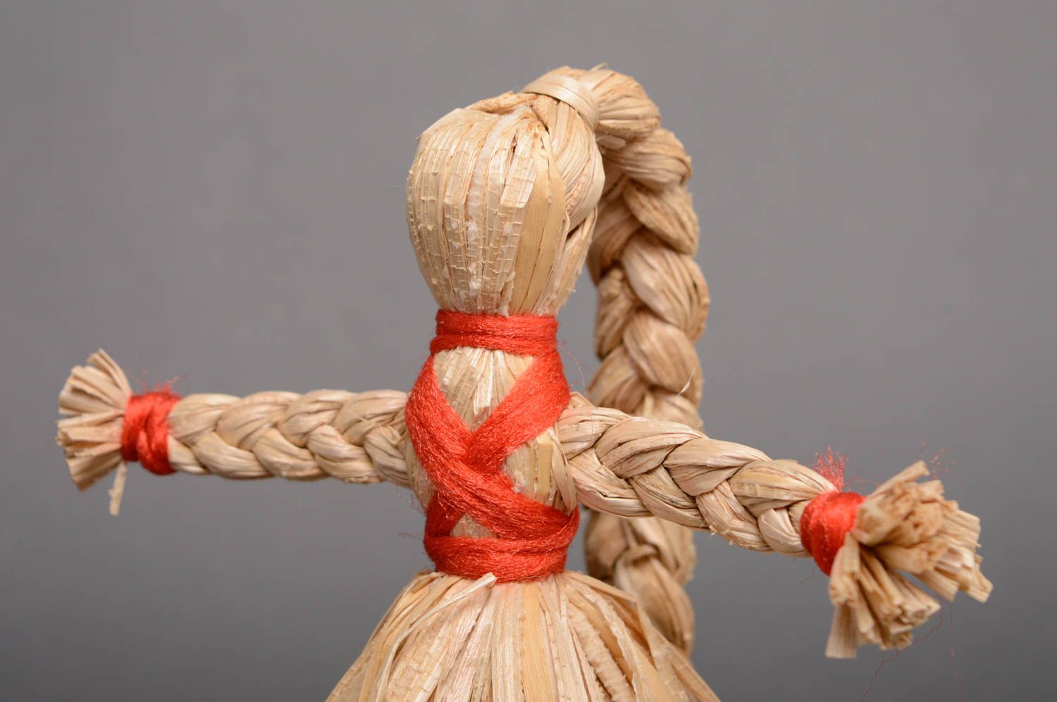 Плетеная кукла из рогоза берегиня  фото 2