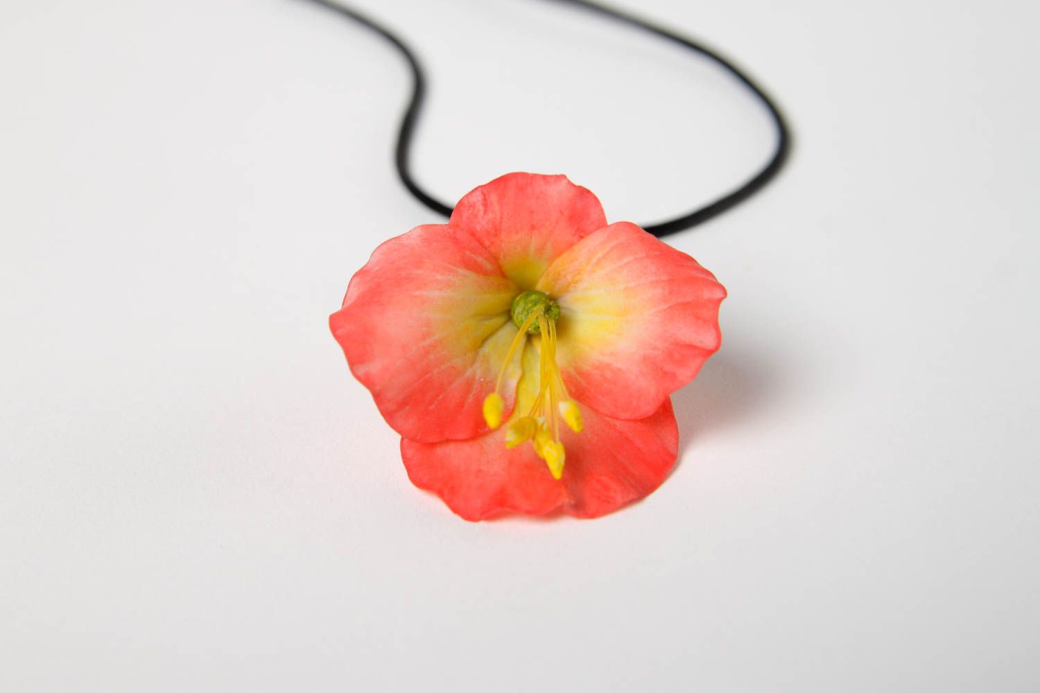 Handmade pendant designer pendant unusual gift ideas clay accessory for girls photo 3