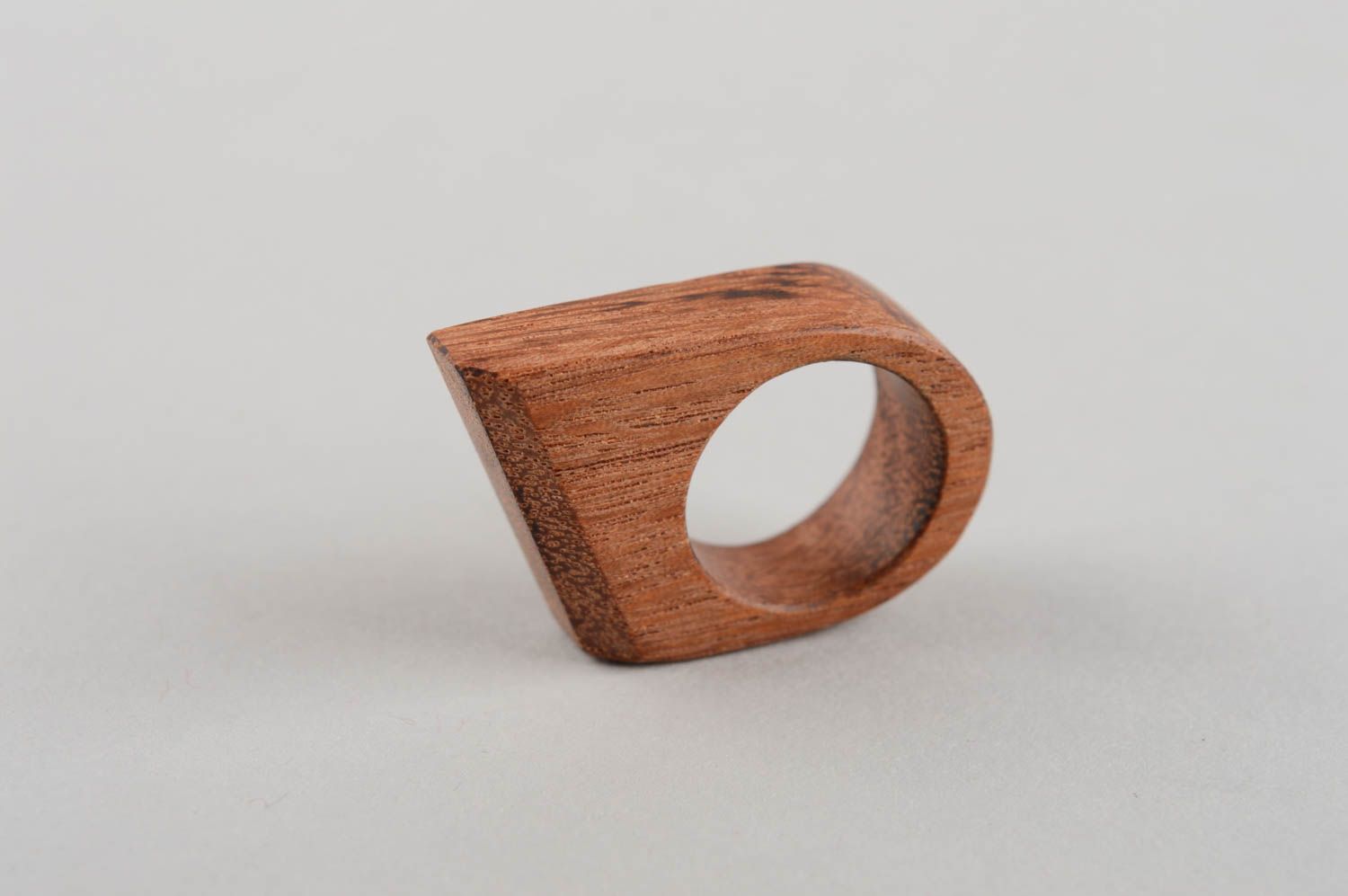 Damen Designer schöner handmade Ring aus Holz in Braun exklusiv Geschenk foto 5
