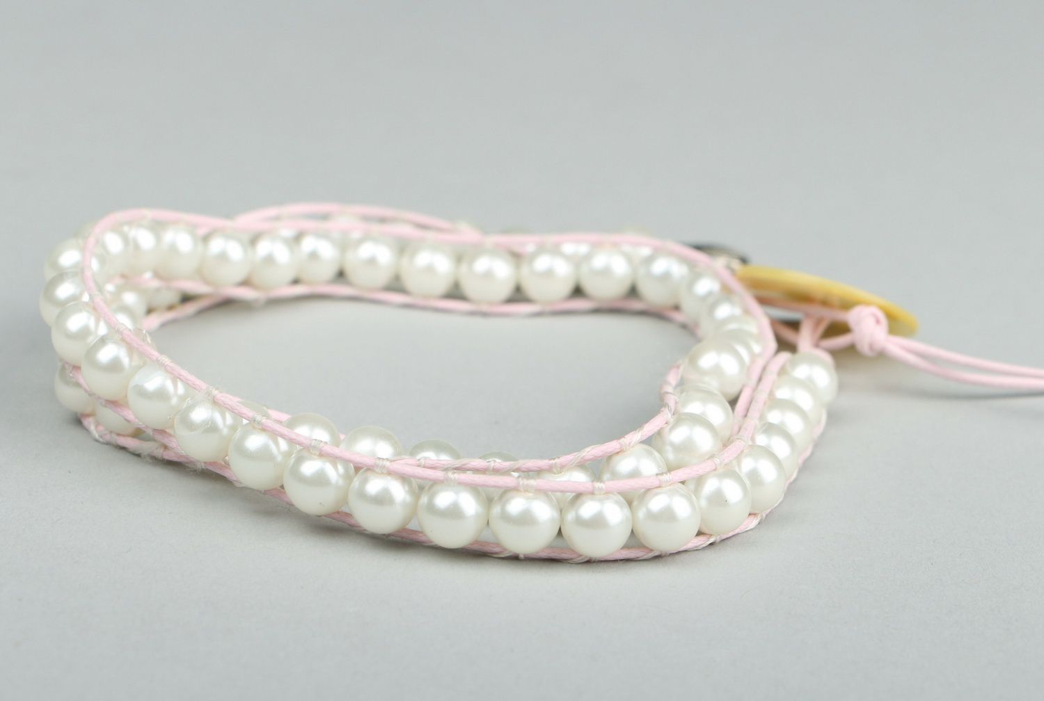 Handgemachtes Armband aus keramischen Perlen  foto 1