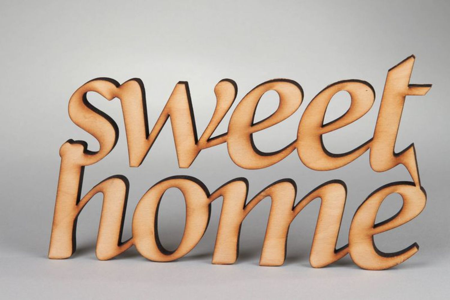 Chipboard lettering SWEET HOME photo 2