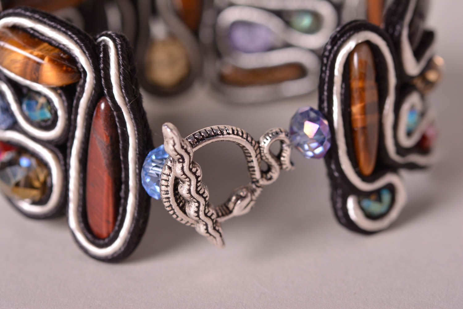 Stylish handmade textile bracelet soutache bracelet designs beautiful jewellery photo 5