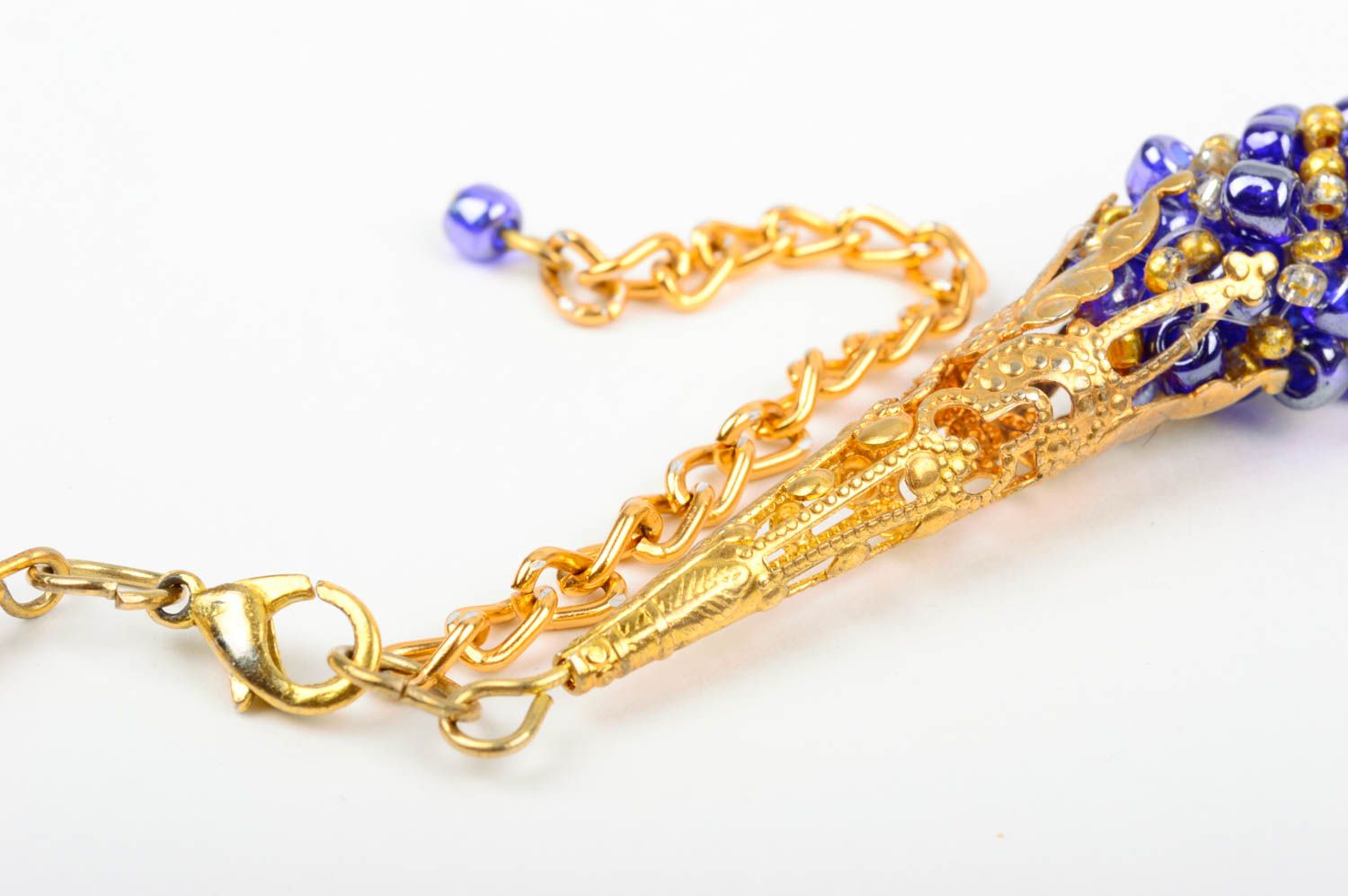 Handmade designer necklace beaded designer accessory stylish beautiful jewelry photo 3