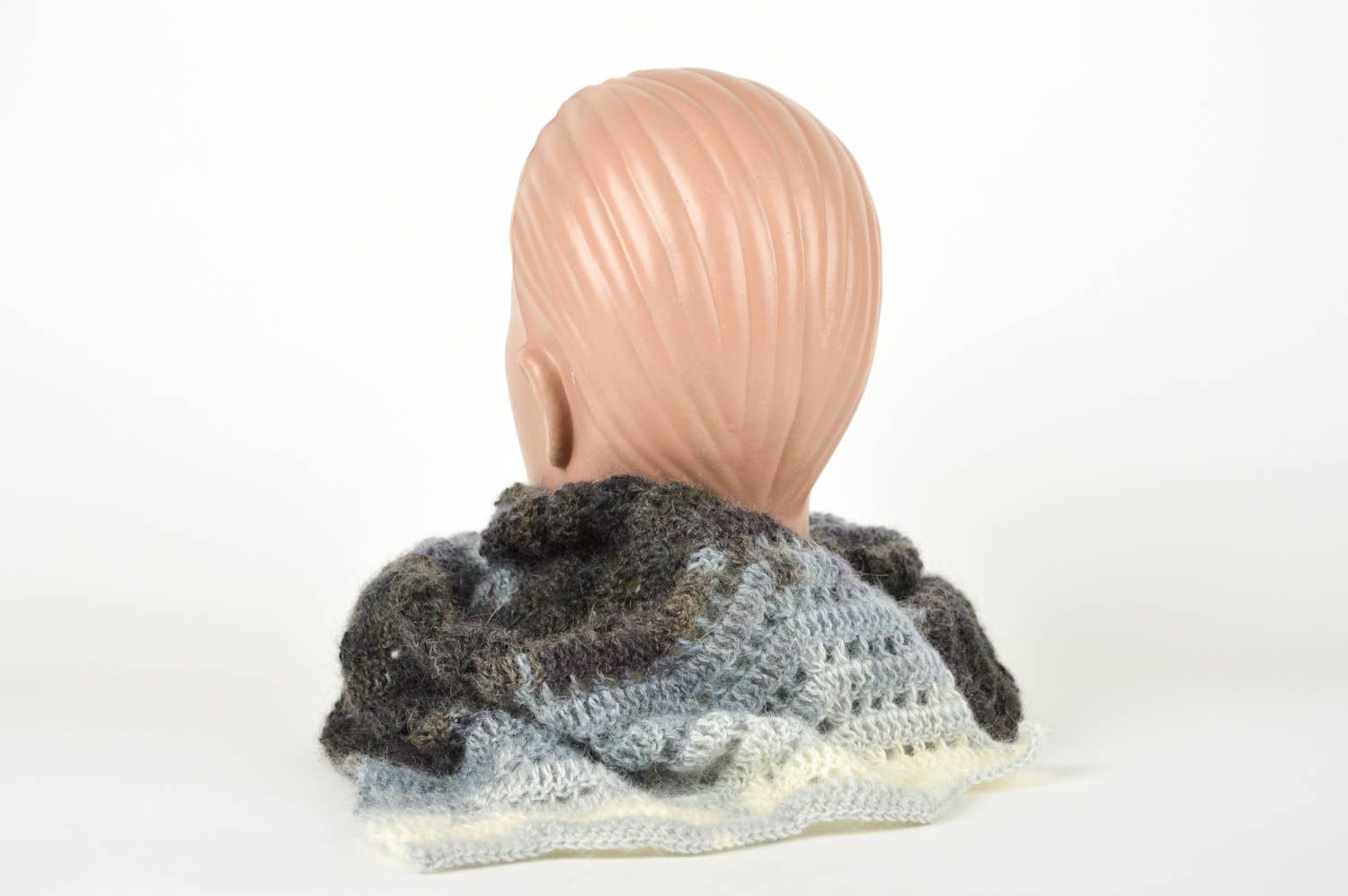 Handmade Damen Schal gemustert modisches Accessoire Schal aus Wolle ungewöhnlich foto 5