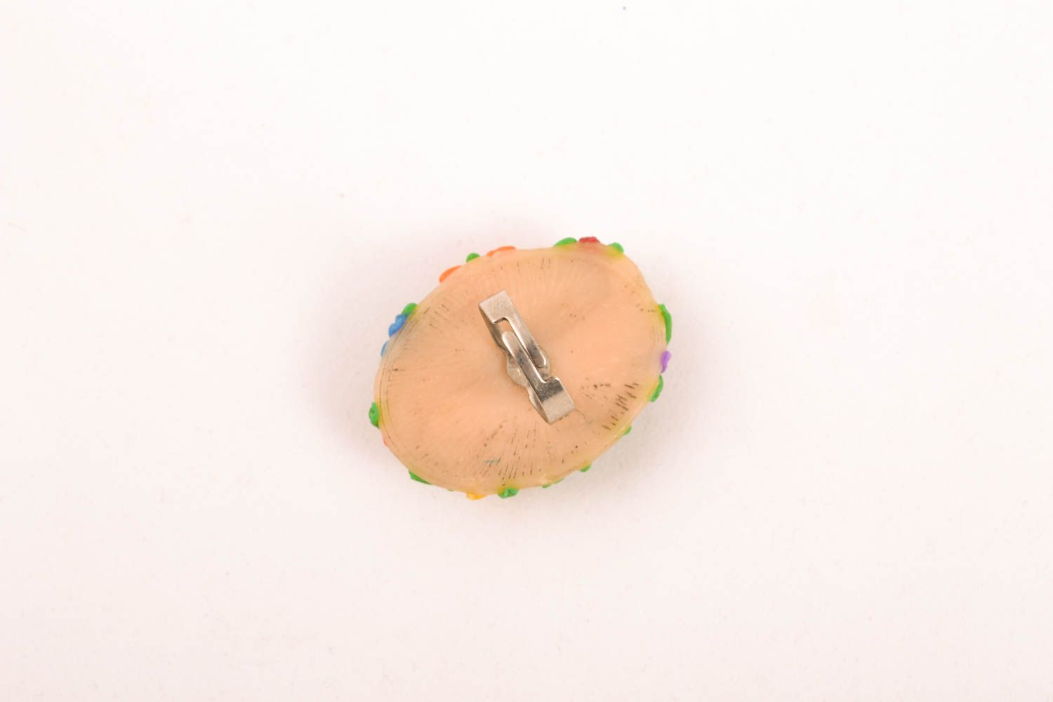 Floral polymer clay ring photo 1