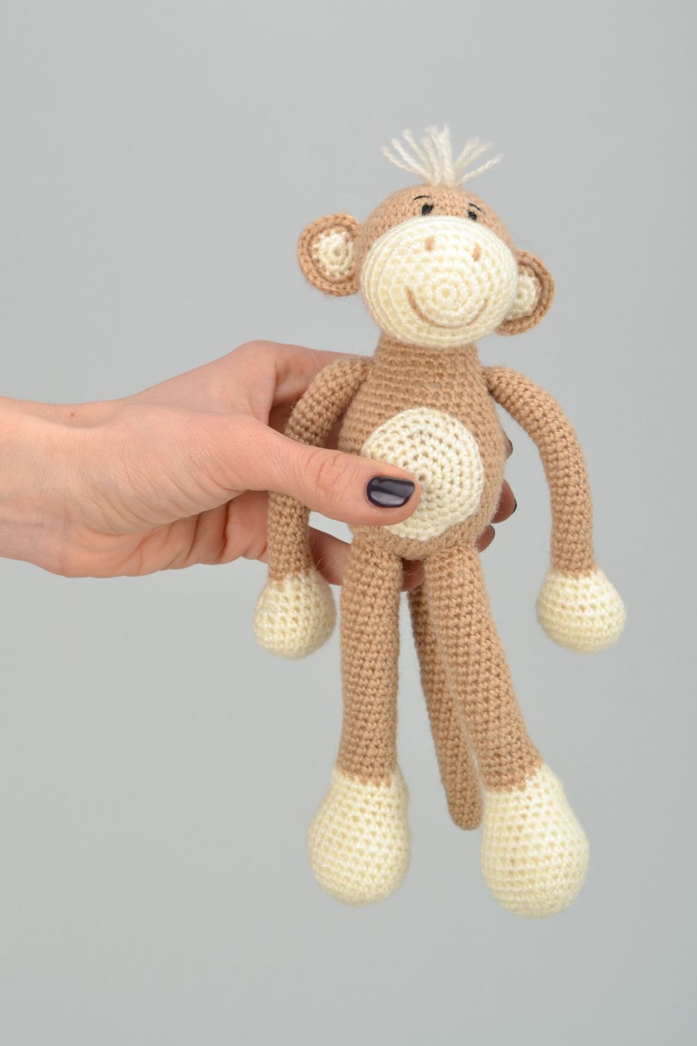 Handmade crochet soft toy Monkey photo 1