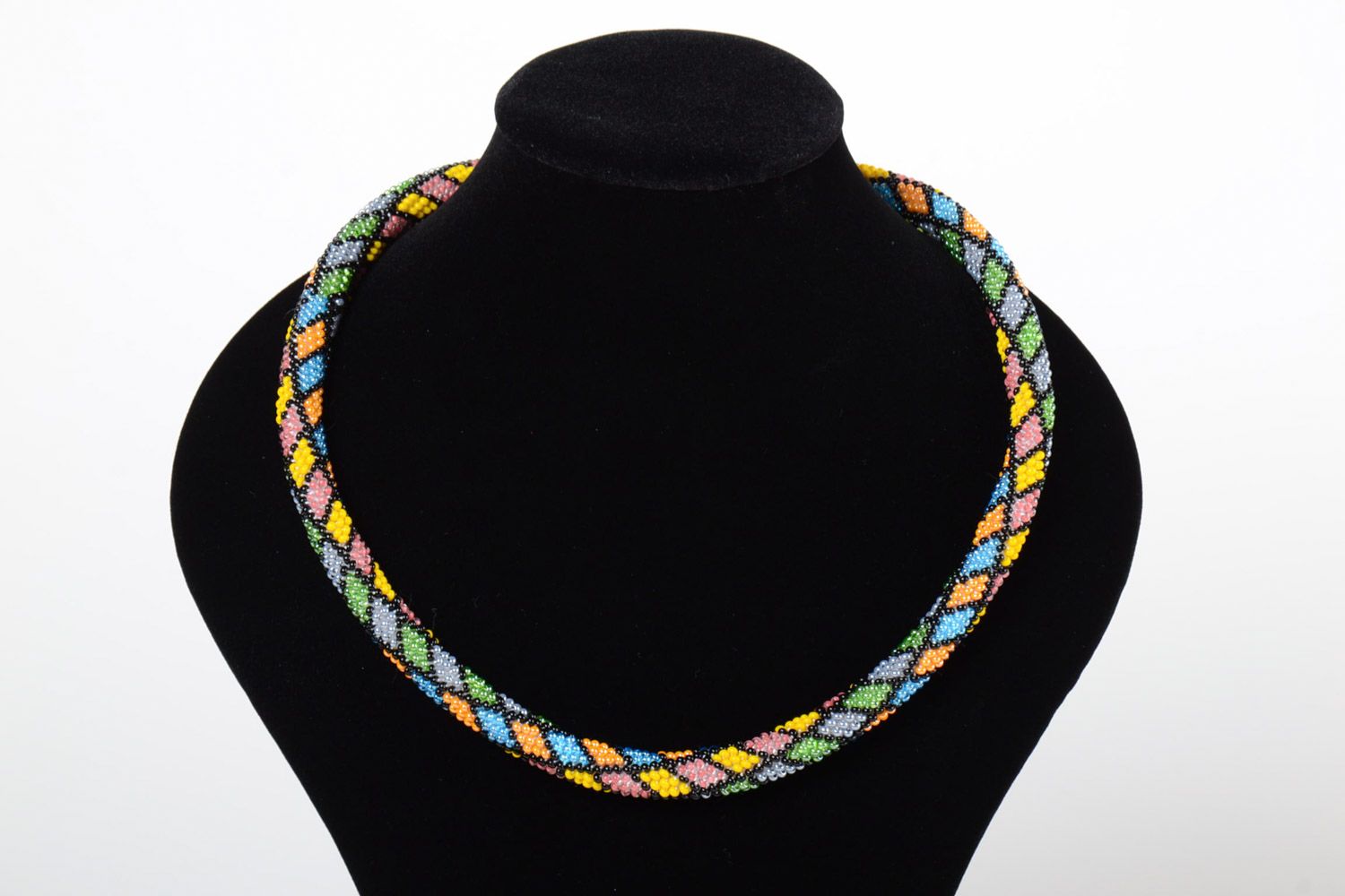 Ensemble de bijoux en perles de rocaille multicolores faits main femme 2 pièces photo 4