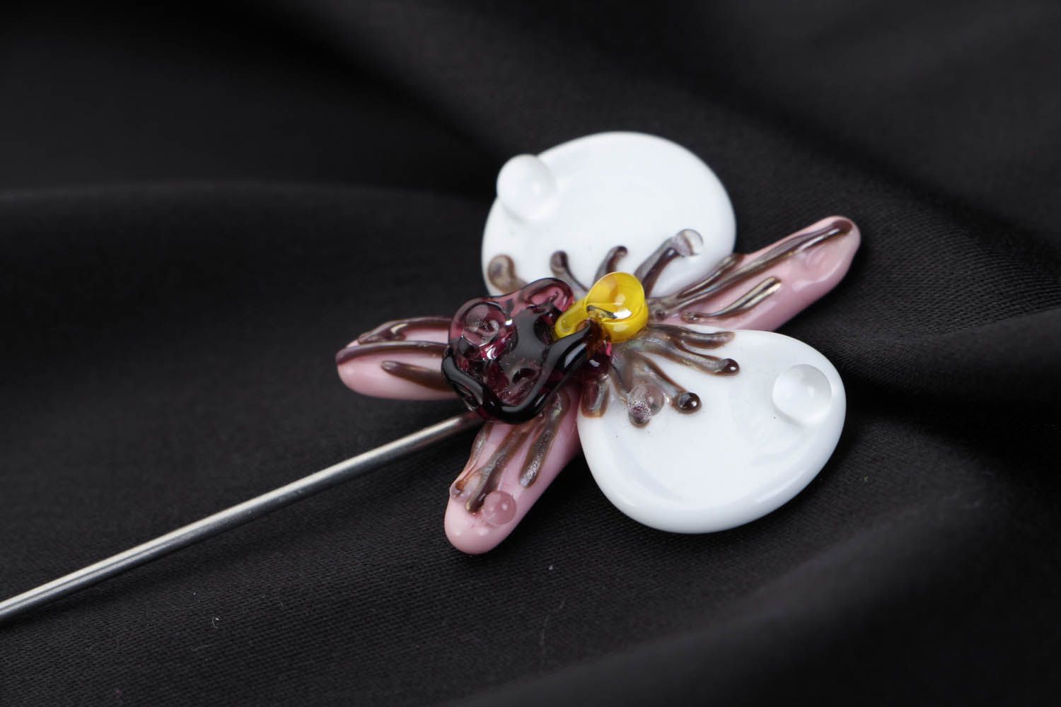 Brooch Orchid photo 3