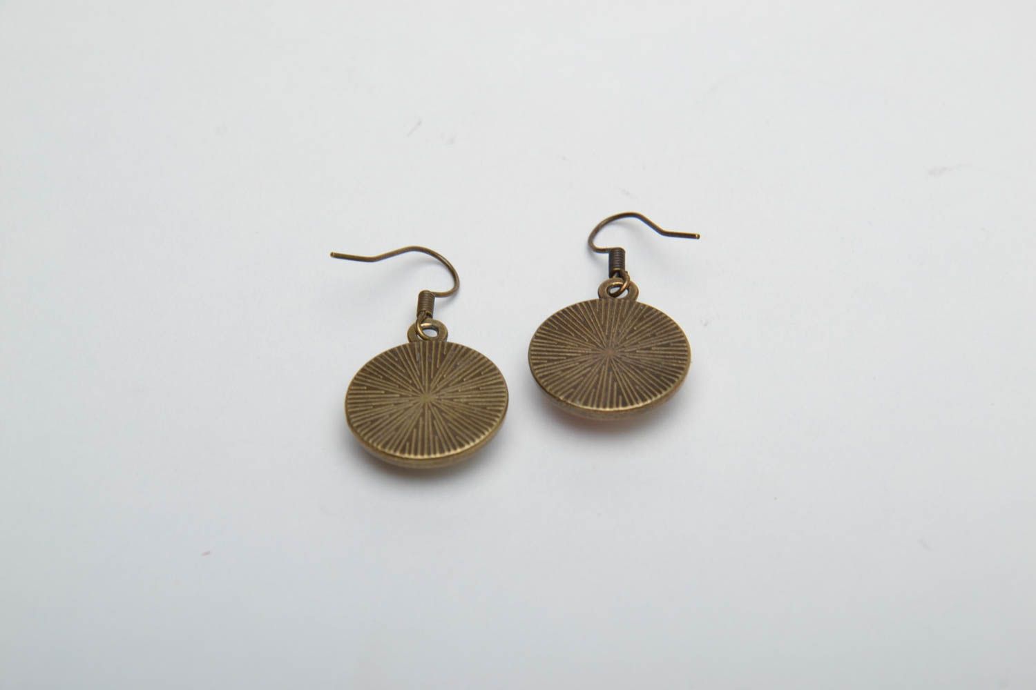 Handmade round earrings photo 4