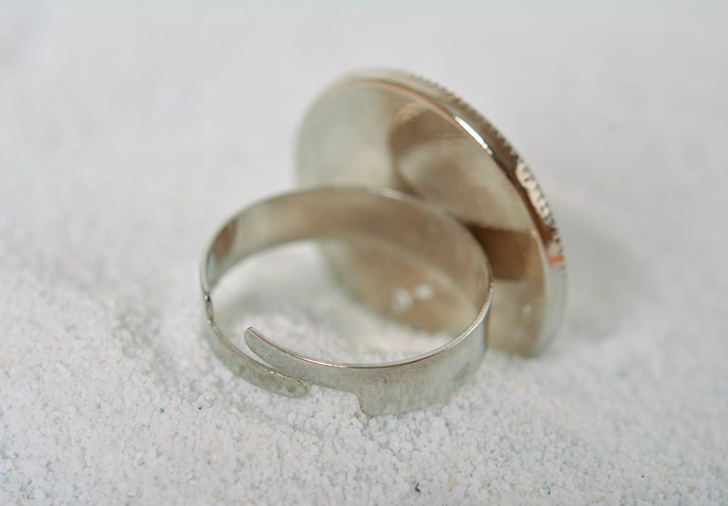 Кольцо ручной работы модная бижутерия круглое кольцо с животным принтом фото 4