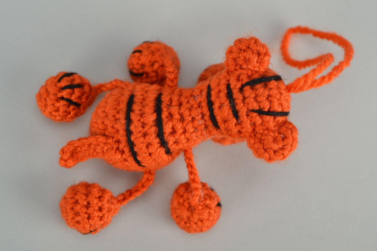 Jouet tricoté au crochet fait main Tigre  photo 4