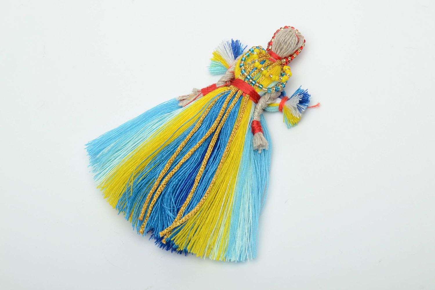 Textile fridge magnet in the shape of doll photo 2