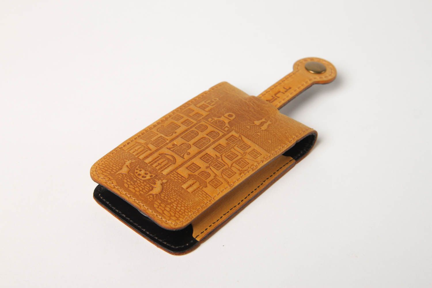 Guarda llaves original artesanal poco común accesorio de cuero regalo original foto 2
