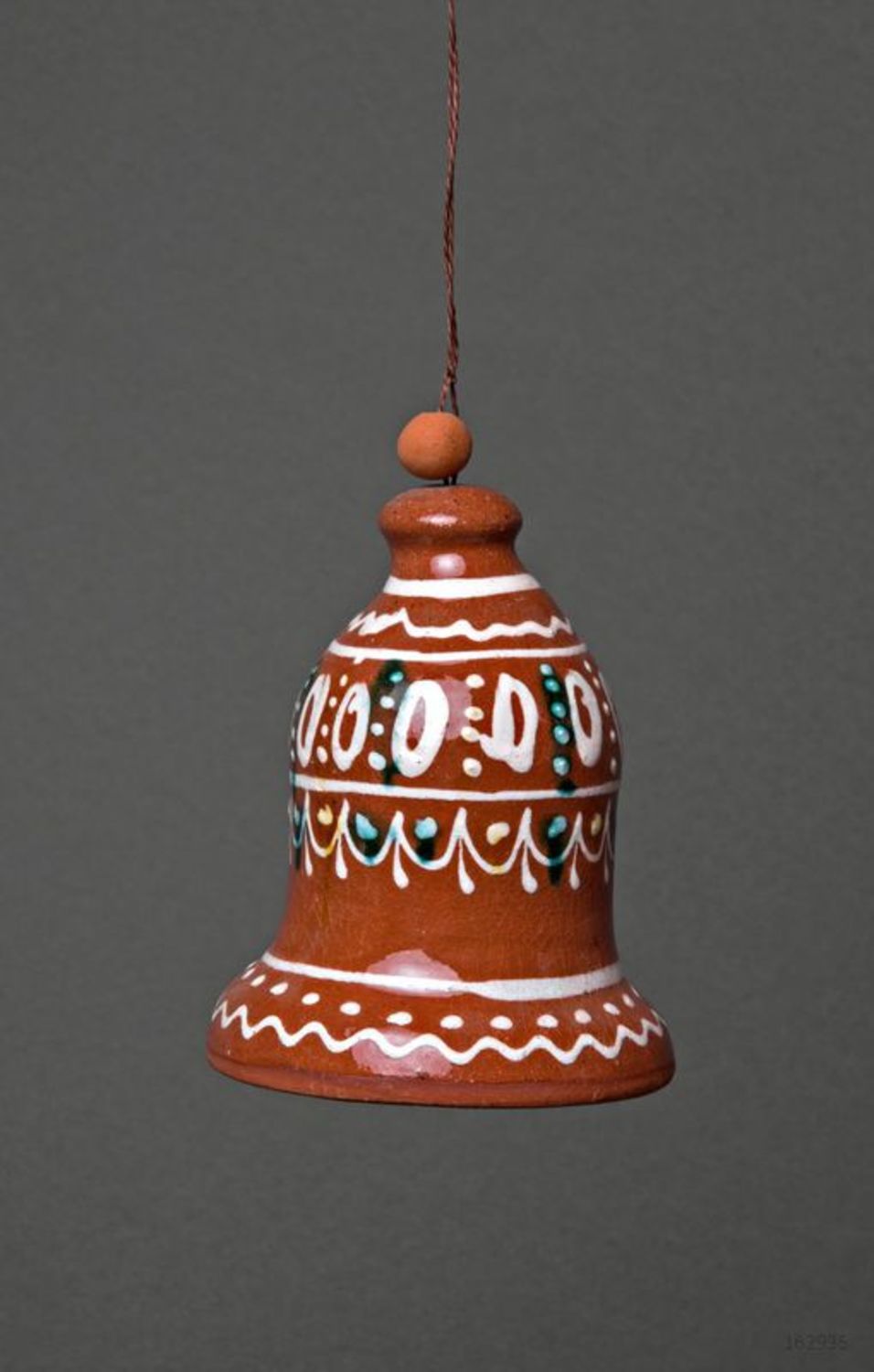 Campanello in ceramica fatto a mano campanello di argilla decorazioni di casa
 foto 1