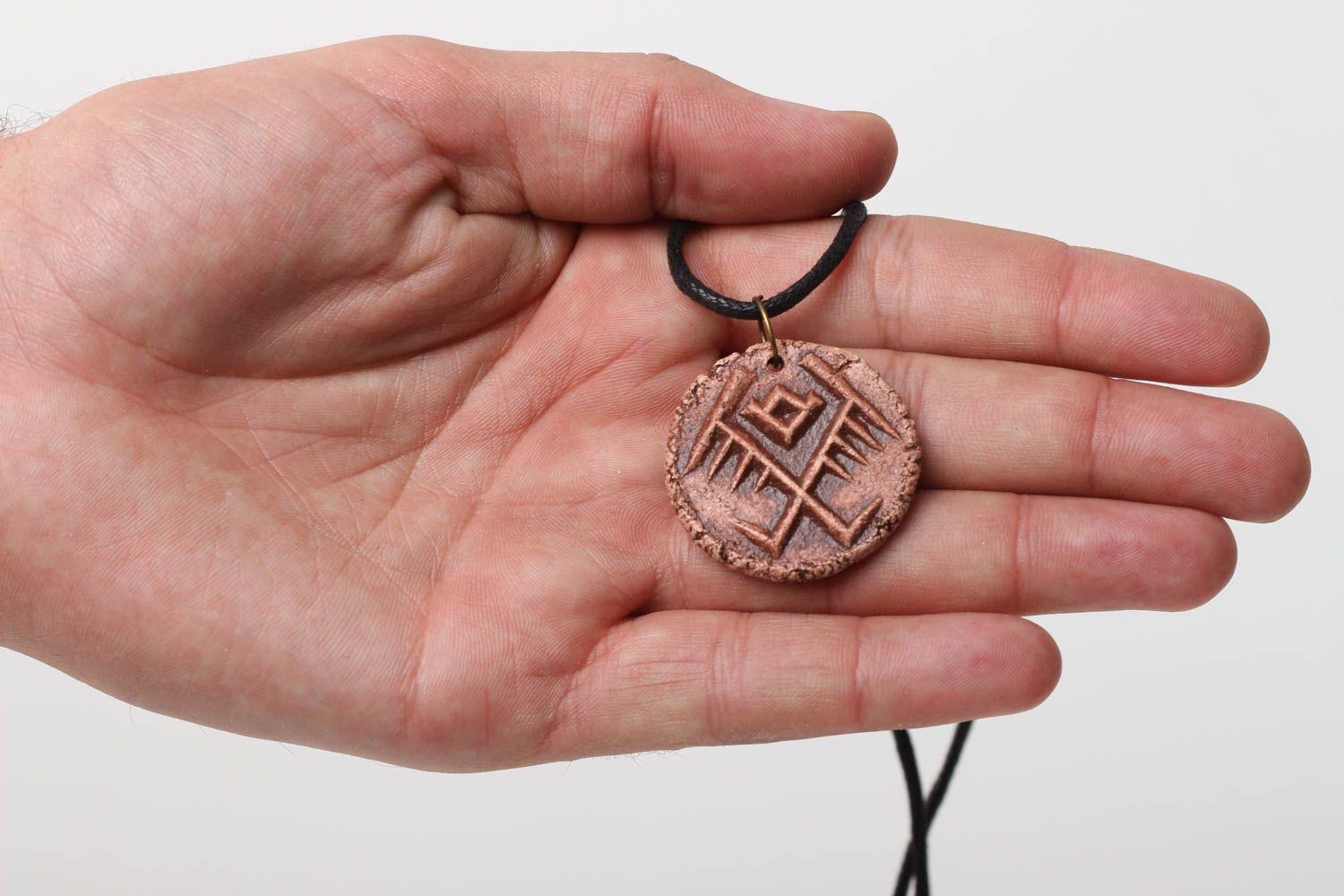 Handmade pendant unusual pendant clay pendant for women gift ideas unusual gift photo 5