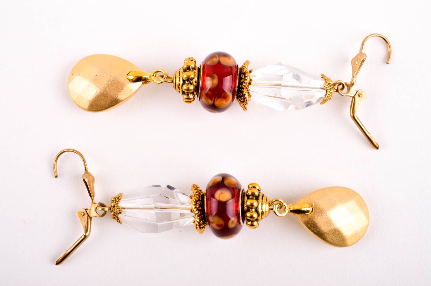 Boucles d'oreilles cristal Bijou fait main verre de Murano Cadeau pour femme photo 5