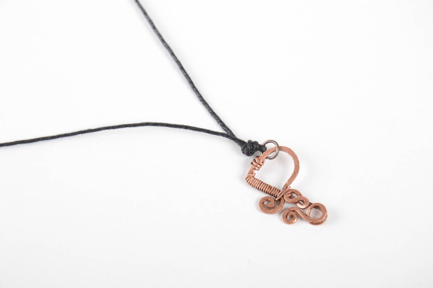 Handmade copper pendant copper jewelry wire wrap accessories for girls photo 3