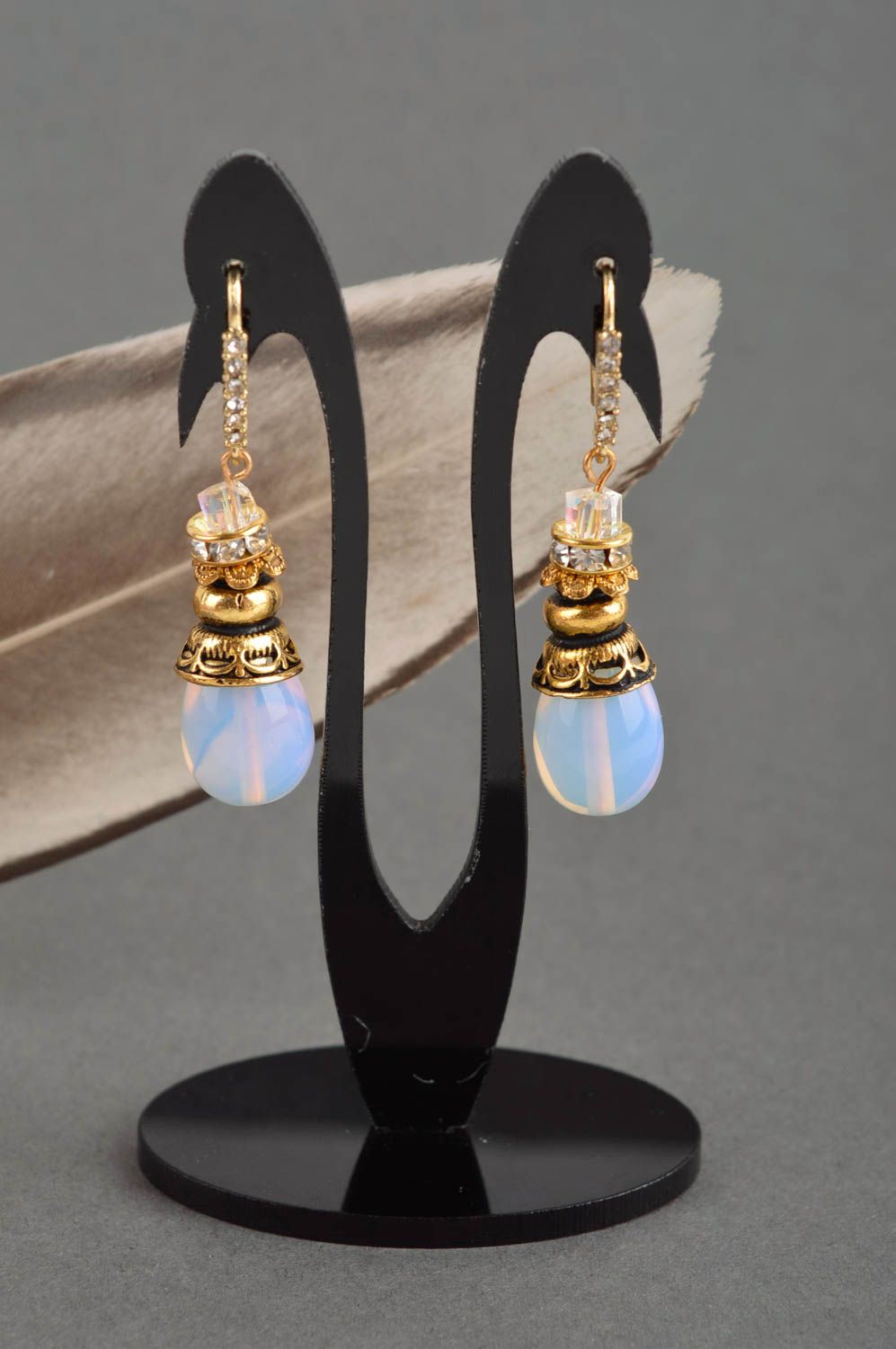 Handmade jewelry gemstone accessories designer accessories earrings for women photo 1
