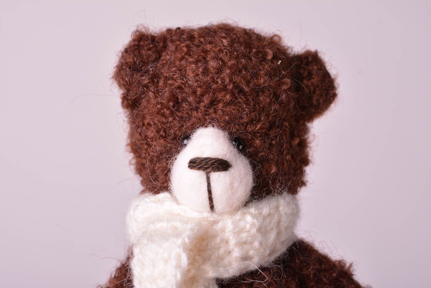 Мягкая игрушка ручной работы детская игрушка в виде медведя текстильная игрушка фото 4