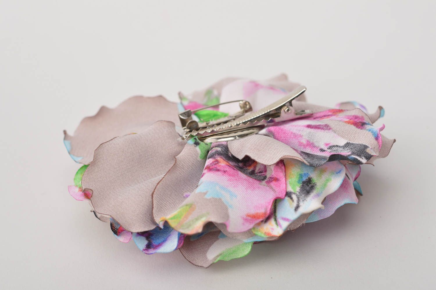 Handmade jewelry brooch pin flower hair clip flower brooch best gifts for women  photo 4
