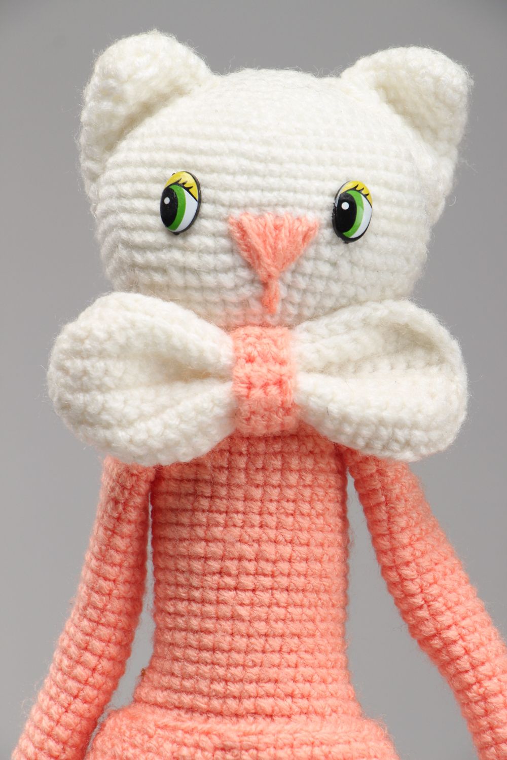 Jouet mou tricoté au crochet fait main Chat amigurumi photo 2