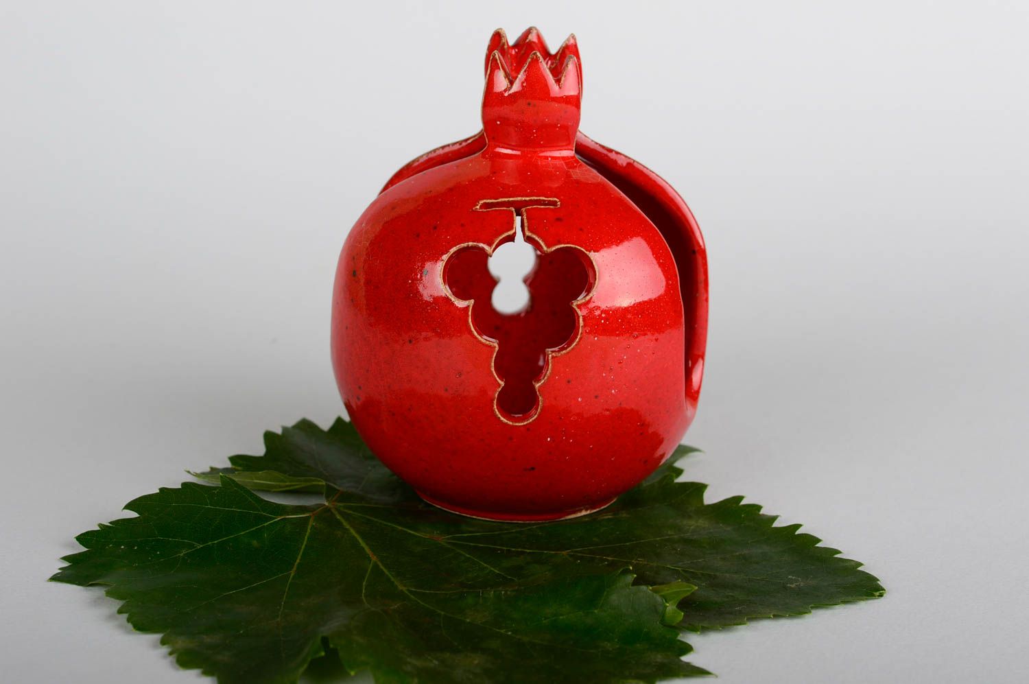 Servilletero artesanal con forma de granada regalo original decoración de casa foto 5