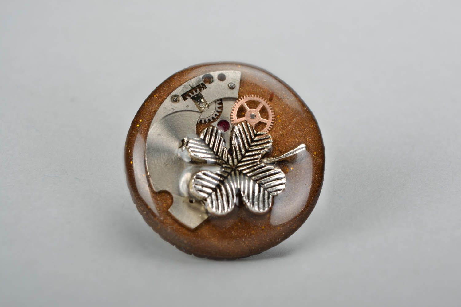 Anel de argila de polímero feito à mão acessório de mulher artesanal Klever foto 2