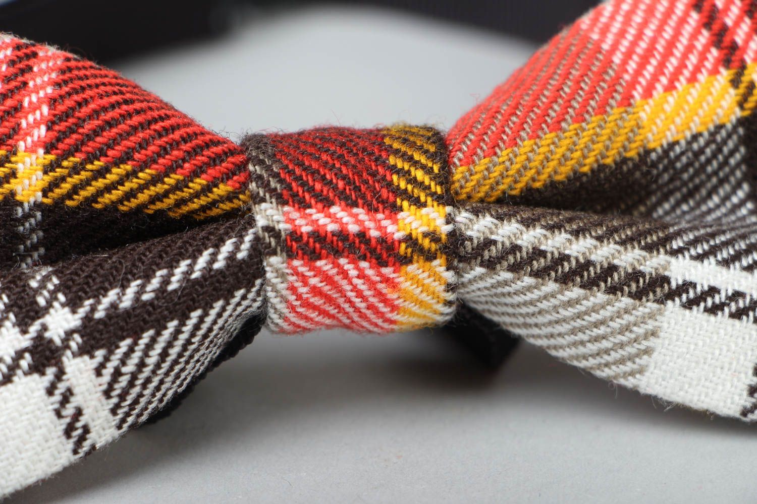 Handmade textile bow tie photo 3