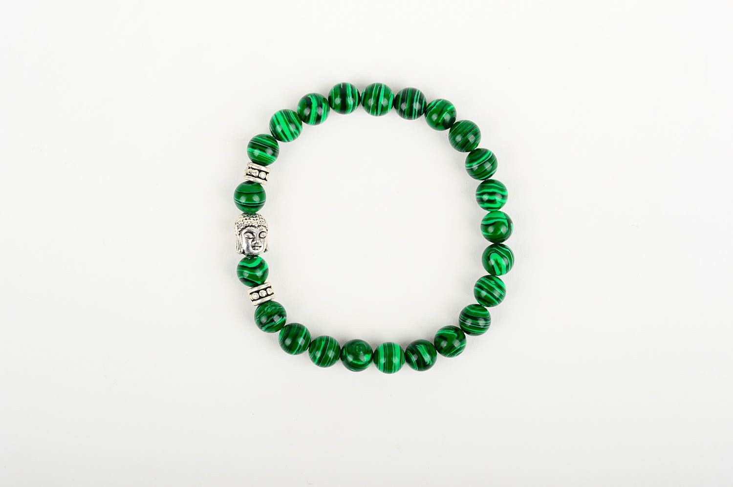 Bracelet pierres naturelles Bijou fait main vert Accessoire pour femme photo 1