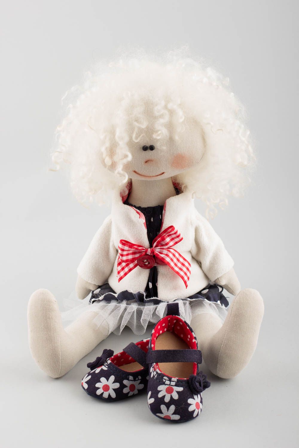 Elegant textile handmade toy designer beautiful doll for children and home decor photo 4