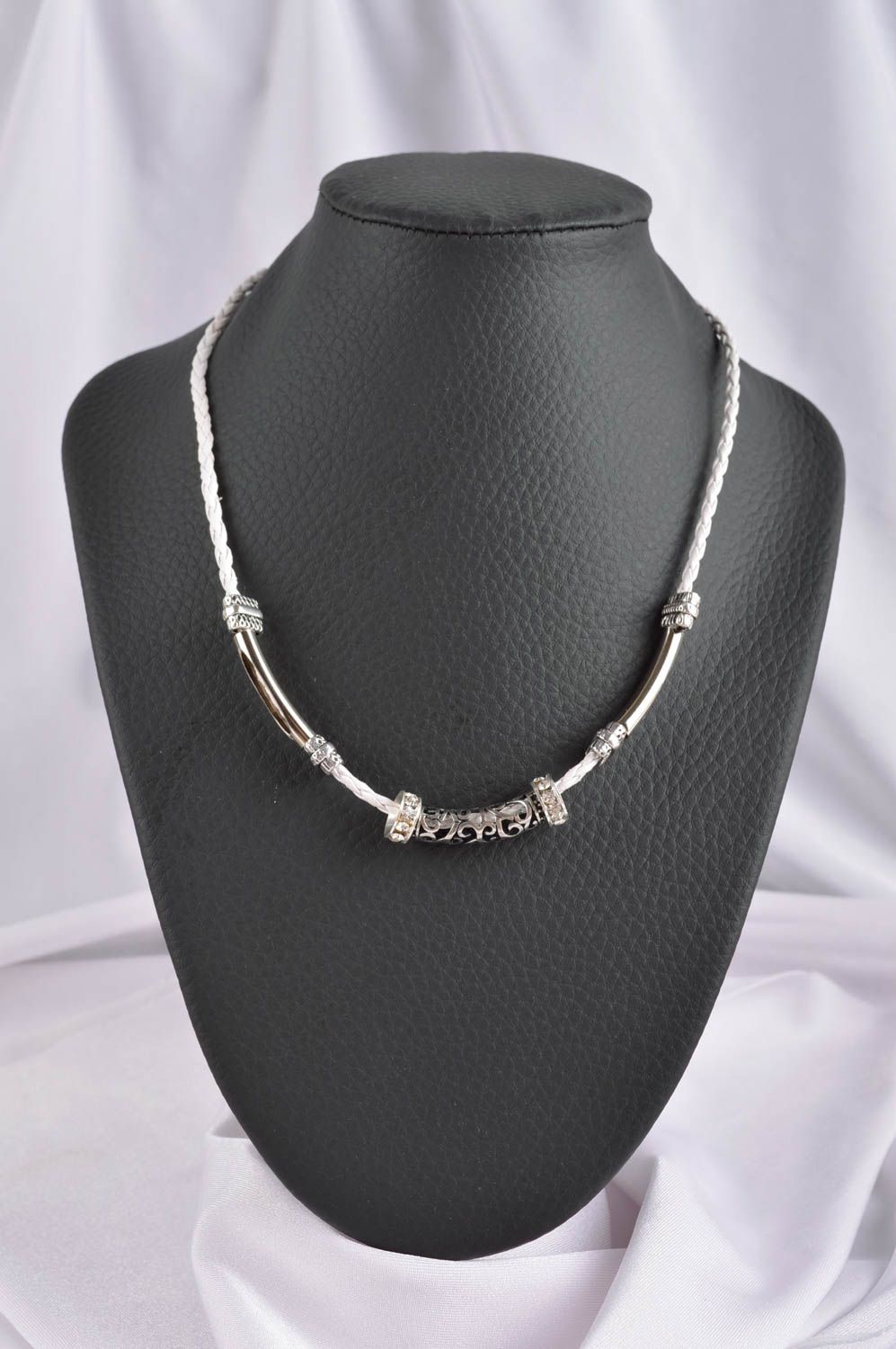 Damen Collier handgemachter Schmuck Edelstein Halskette Damen Halskette exklusiv foto 1