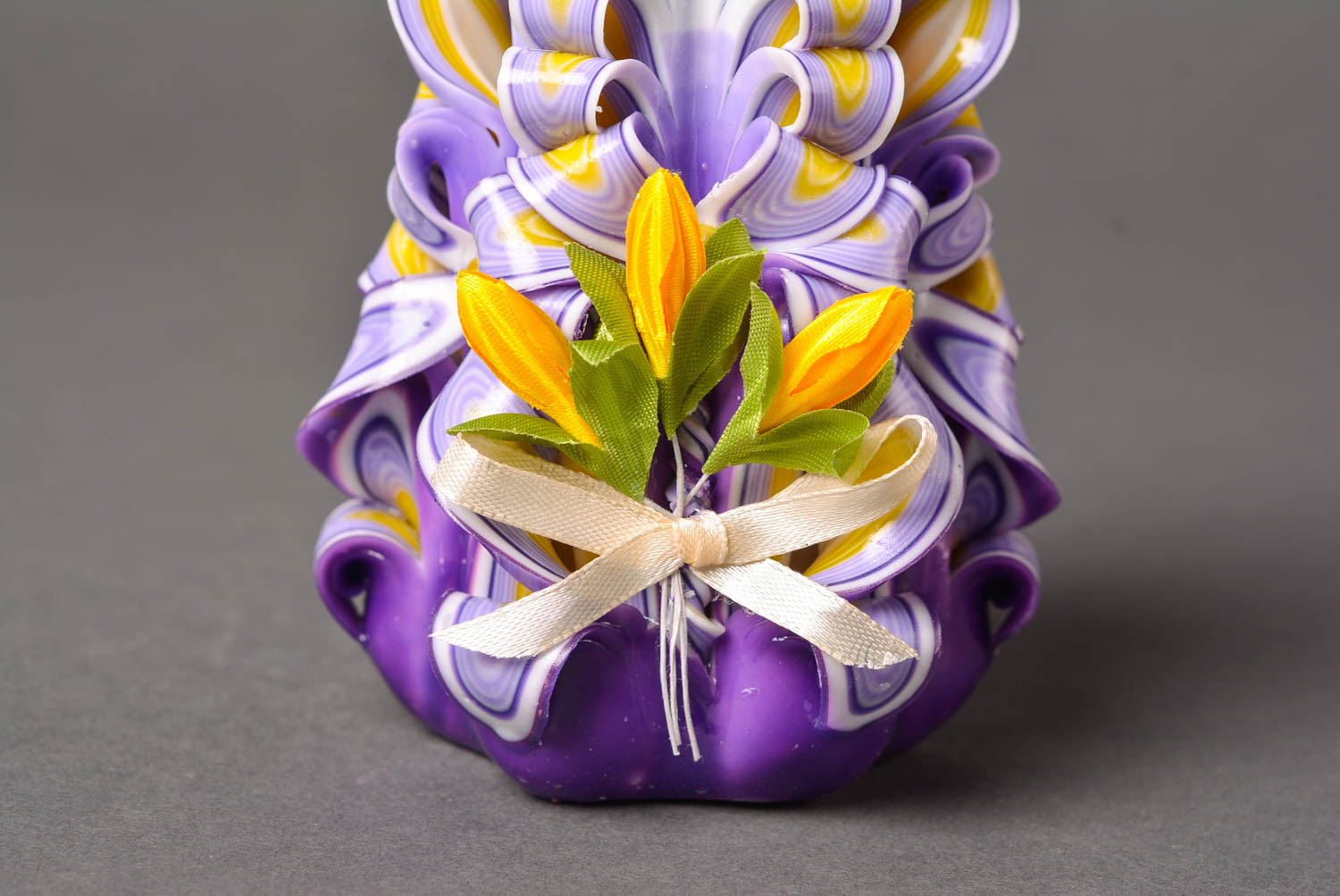 Kerze aus Paraffin handmade buntes Teelicht süße Dekoidee Designer Geschenk foto 4