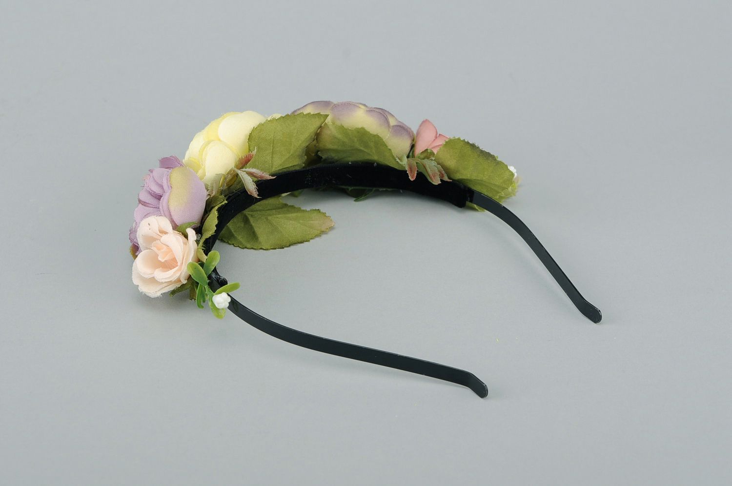 Grinalda floral para cabelo foto 4