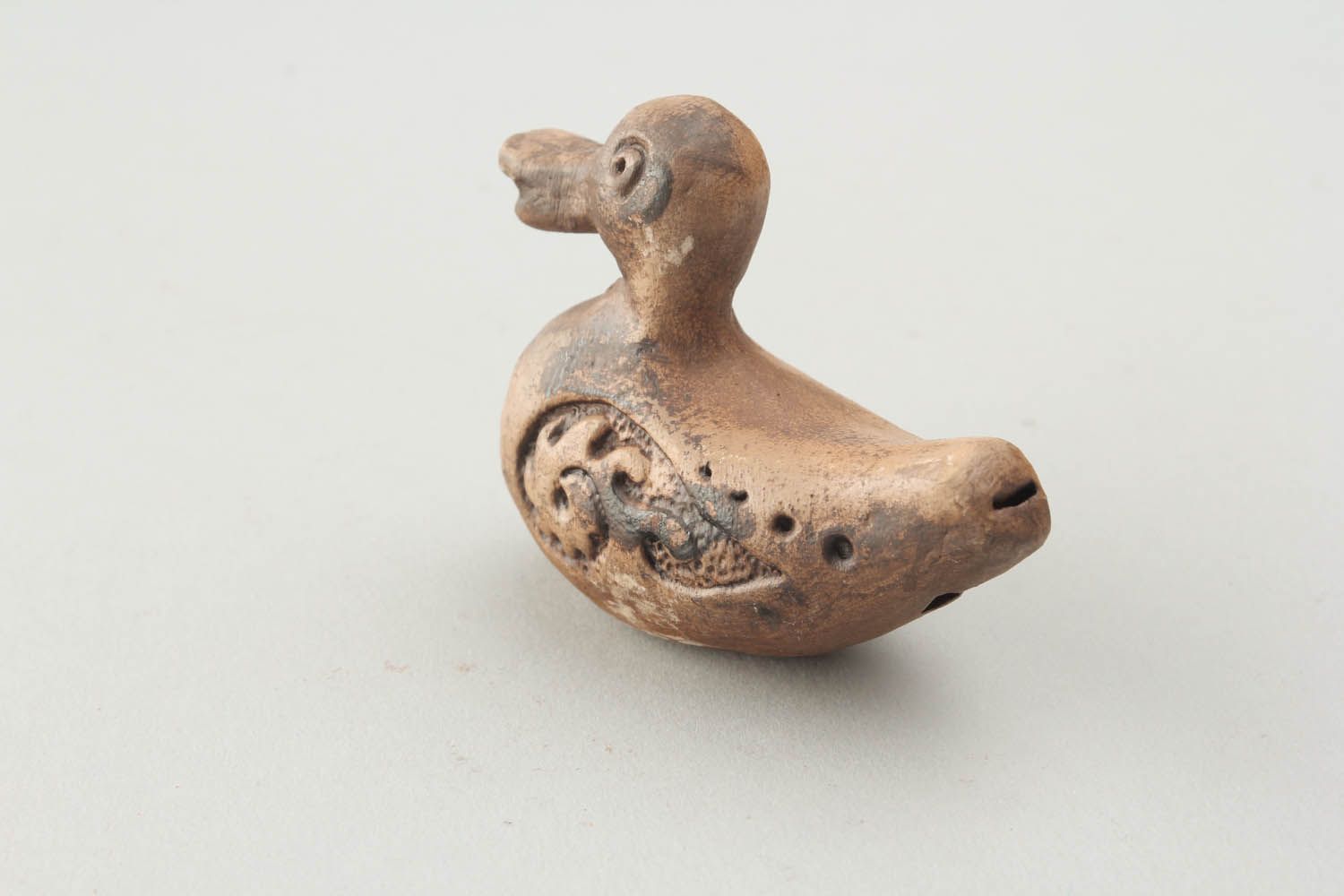 Ceramic whistle in the shape of a duck photo 4