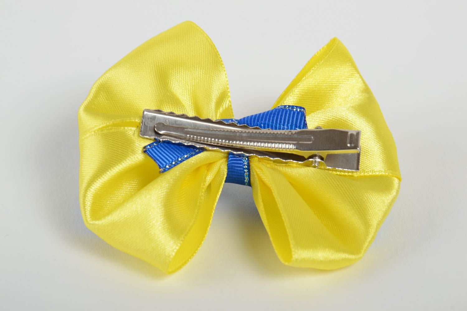 Beautiful handmade ribbon bow hair clip stylish hair bow fashion accessories photo 3