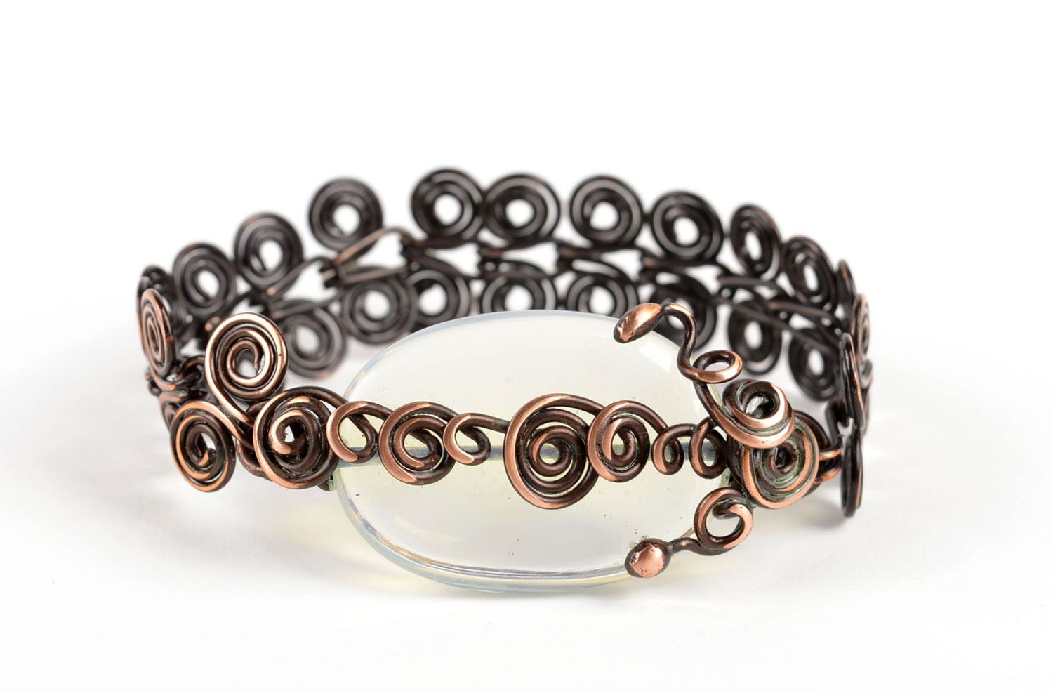 Handmade copper bracelet metal jewelry unique jewelry designer bracelets photo 3