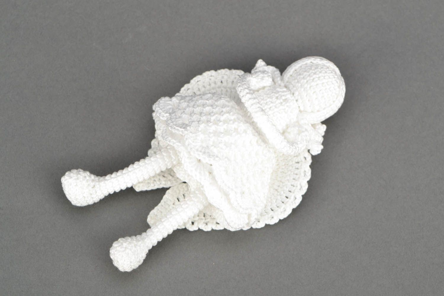 Jouet tricoté au crochet Poupée ange  photo 3